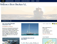 Tablet Screenshot of mallorca-boat-broker.de